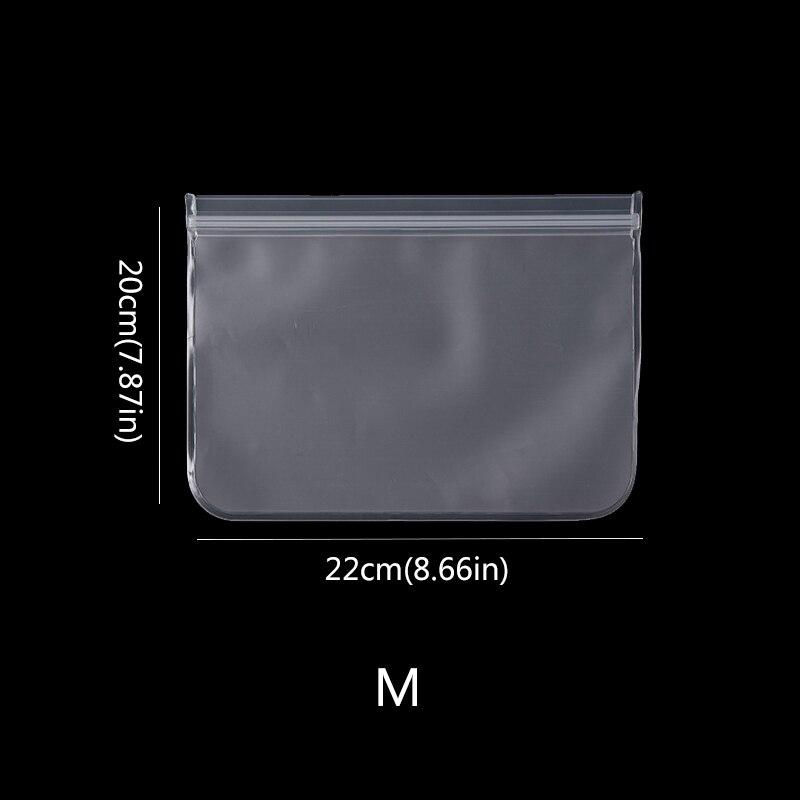 Food Storage Bag Reusable Leakproof Containers Stand Up Zip Lock Fresh Bags Kitchen Organizer And Storage Bag