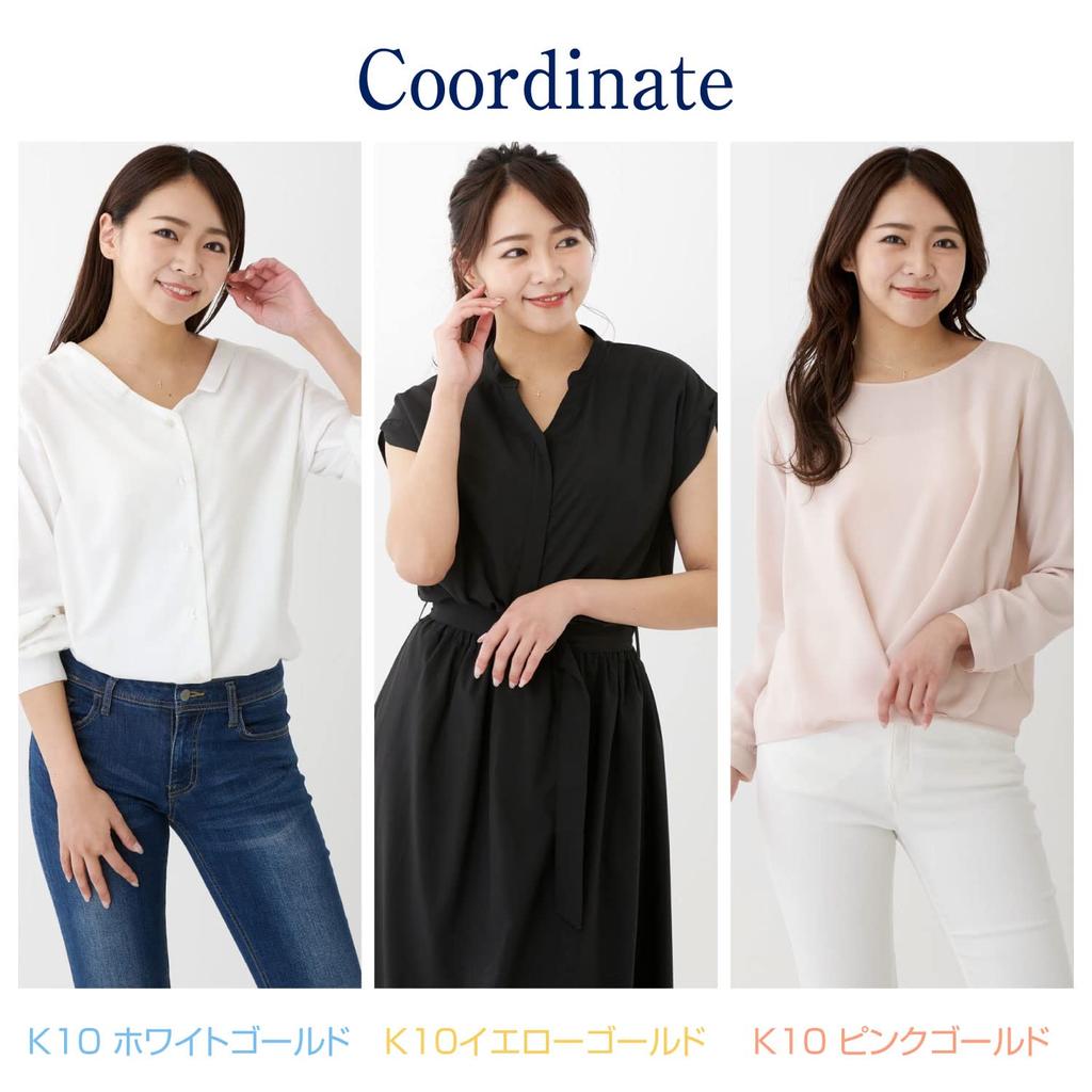 Ожерелье Крест Сердце K10 Белое Золото WG Бриллиант [Sears] Женское 0.02ct sp51-0006-wg