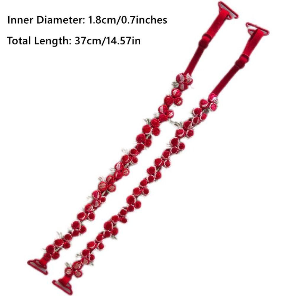 New Removable Floral Bra Straps Lace Anti-slip Floral Shoulder Belts Elastic Decorative Shoulder Straps