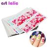 48 Sheets Nail Art Water Decals Transfer Nails Sticker Wraps Vivid Colorful Flowers Design Temporary