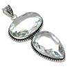 White Topaz Gemstone Handmade 925 Sterling Silver Jewelry Pendant 3.55" z0O82