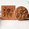 Wood Rose Cookie Mold Wooden Mold Biscuit Press Stamp Portable Household Wooden Moulds Restaurant