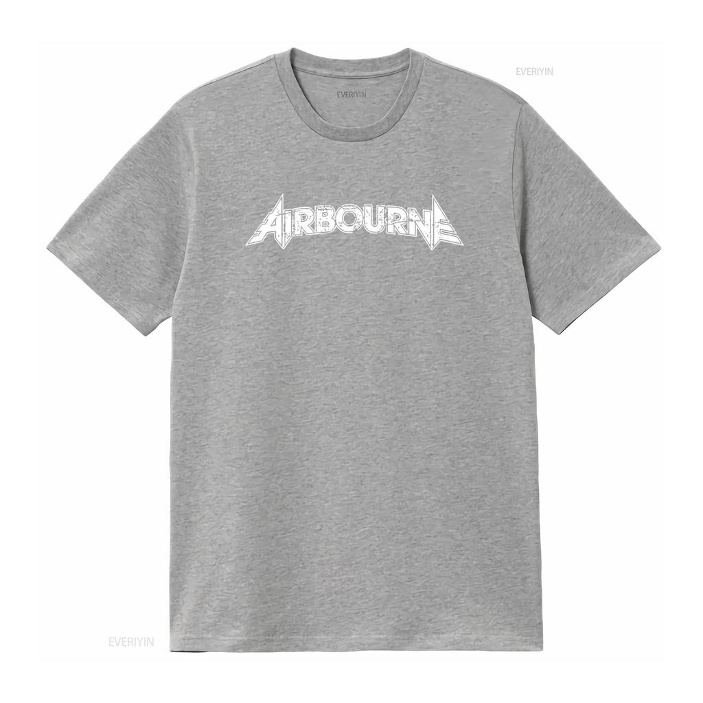 AIRBOURNE BONESHAKER Black T Shirt Front Back Print Small vintage Washed streetwear Breathable Versatile fashion