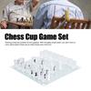 Shot Glass Chess Set Drinking Game Set Chess Board With Shot Glass Chess Pieces 22.5X22.5Cm Shot Glass Chess Set Drinking Game