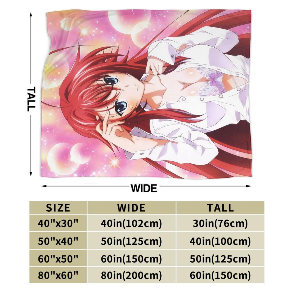 High School DxD Риас Гремори Аниме Фланелевое Одеяло Аниме Мягкое Теплое Плед для Спальни Путешествий Покрывало для Кровати Покрывало для Дивана