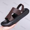 Fashion Men's Platform Sandals 2025 Summer New Vintage Casual Beach Shoes Outdoor Fashion Comfortable HHeight Increase Flats Zapatillas