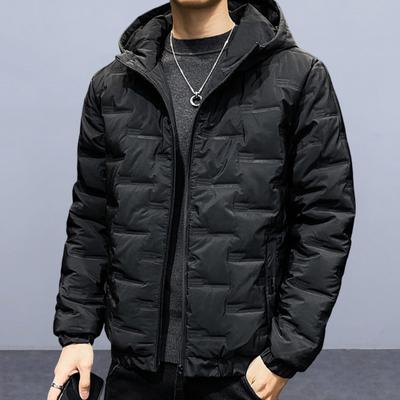 Женская зимняя куртка с капюшоном, длинными рукавами, эластичным подолом, боковыми карманами, однотонная, на молнии по всей длине