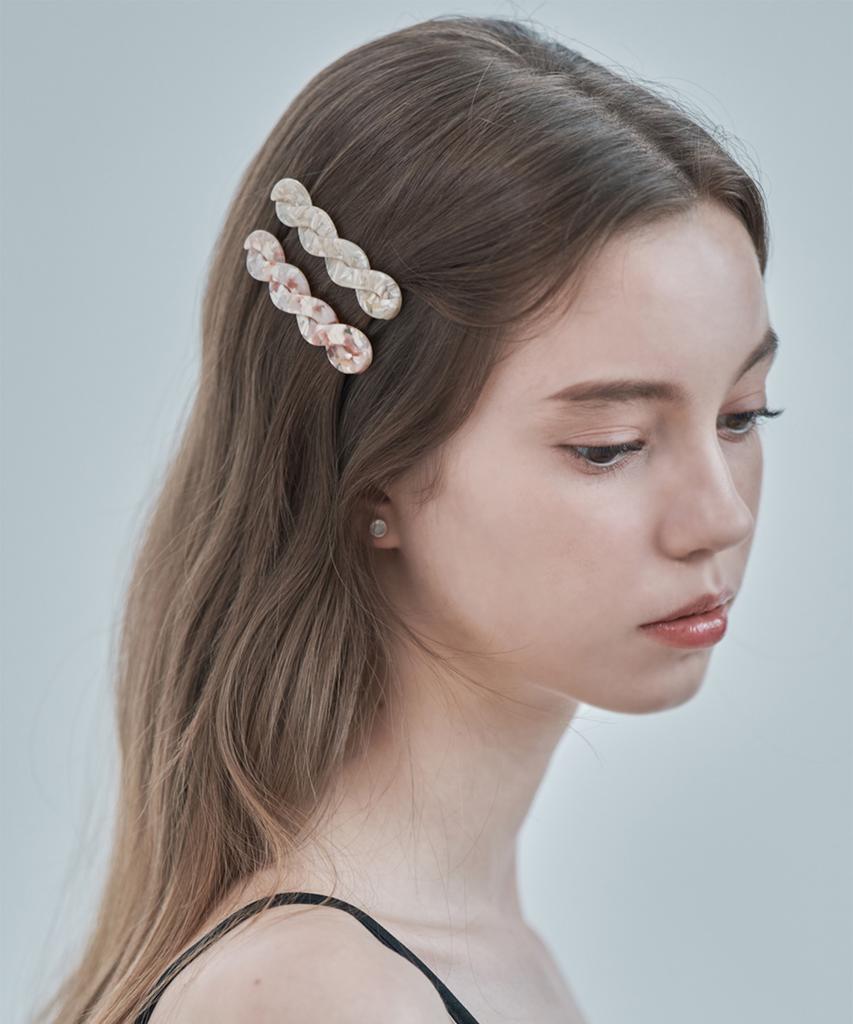 Ellejewelry Скрученная мраморная заколка для волос Elhp024