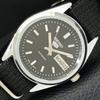 JAPAN VINTAGE SEIKO 5 AUTOMATIC REFURBISHED MENS BLACK DIAL WATCH A440606-4 Sk-a440606