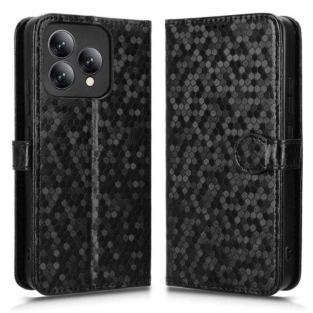 Для Cubot A40 Чехол-кошелек Тиснение точками Искусственная кожа Чехол для телефона с ремешком на запястье