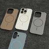 Applicable To IPhone17PROMAX Excimer Corrugated Skin Feeling Thin Circle Magnetic Suction Phone Case Apple 16 High End Sense 15