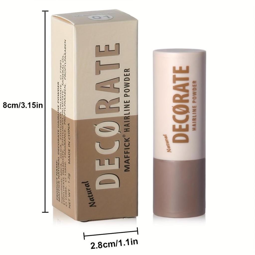 Натуральная пудра для безупречной линии роста волос, контурирующая пудра для лица, наполнитель для лба и усилитель теней.