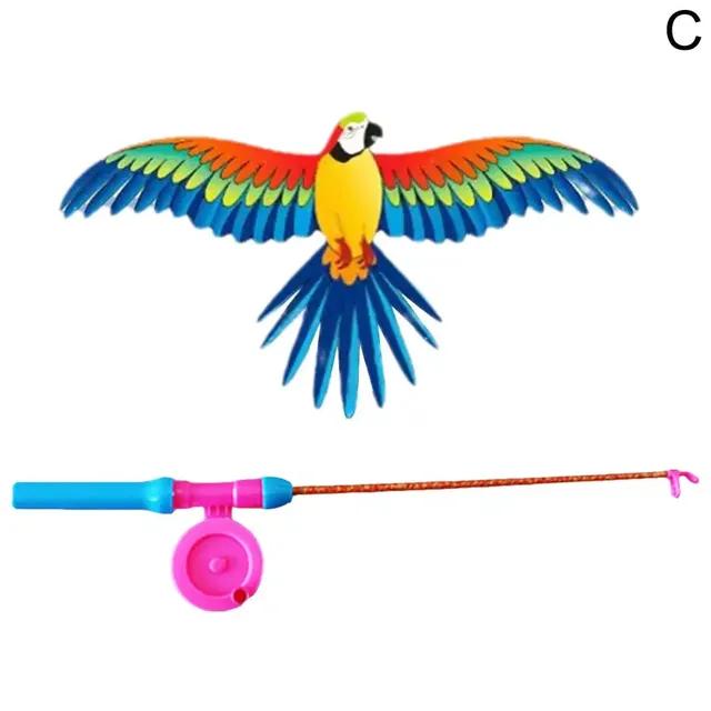 Воздушный змей Детский воздушный змей Игрушка-мультфильм Ласточки Орел Летающие детские игрушки с ручкой Воздушный змей с воздушным змеем Открытый O6x8