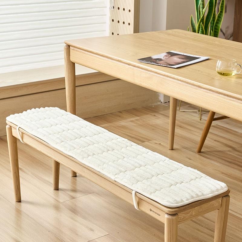 Multi-size Plush Long Bench Cushion Seat Pad for Wooden Shoe Bench Sofa Non-Slip Bottom Tie Garden Bench Seat Swing Seat Pad New