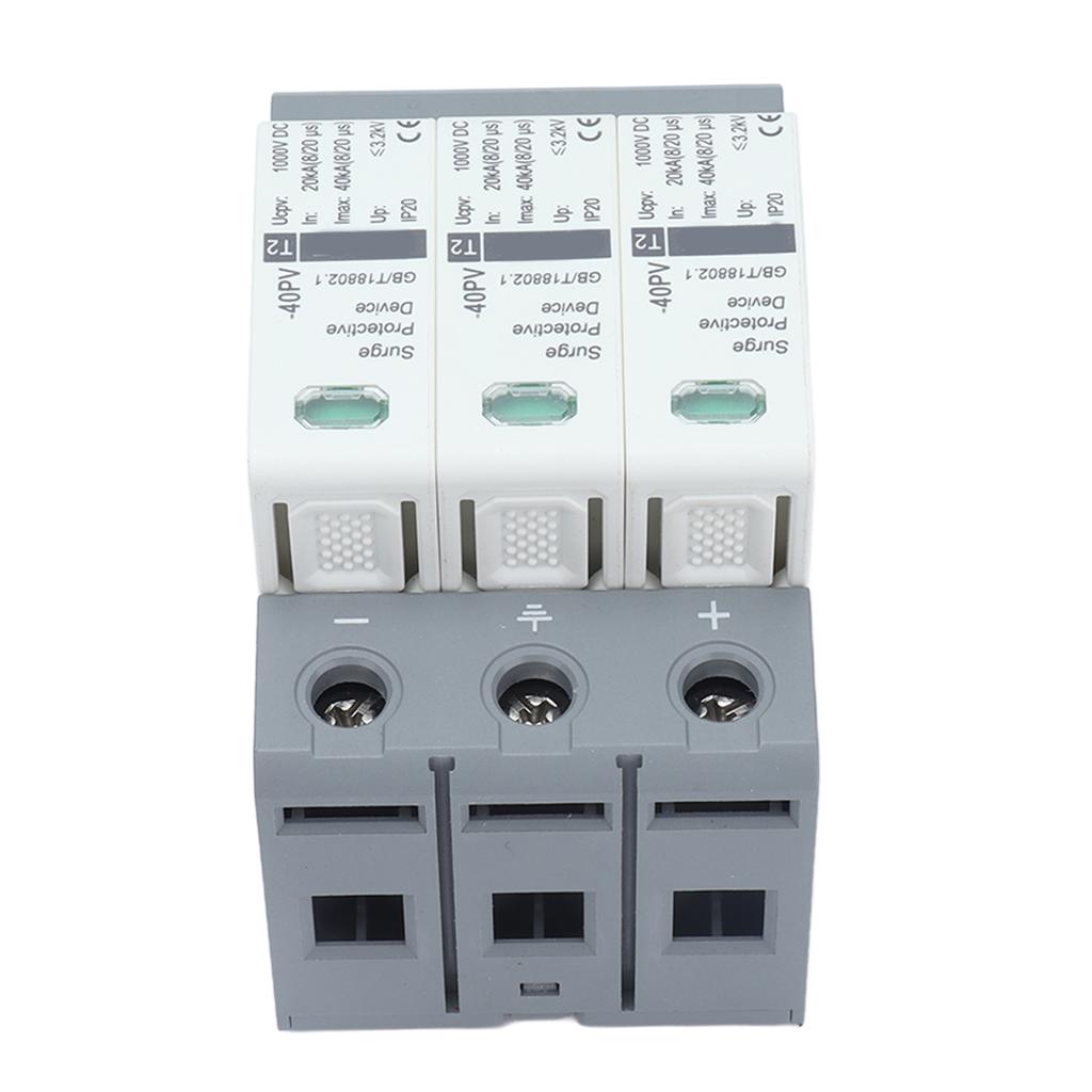 Устройство защиты от перенапряжения 3P низковольтные разрядники для системы постоянного тока 20‑40KA 1000VDC