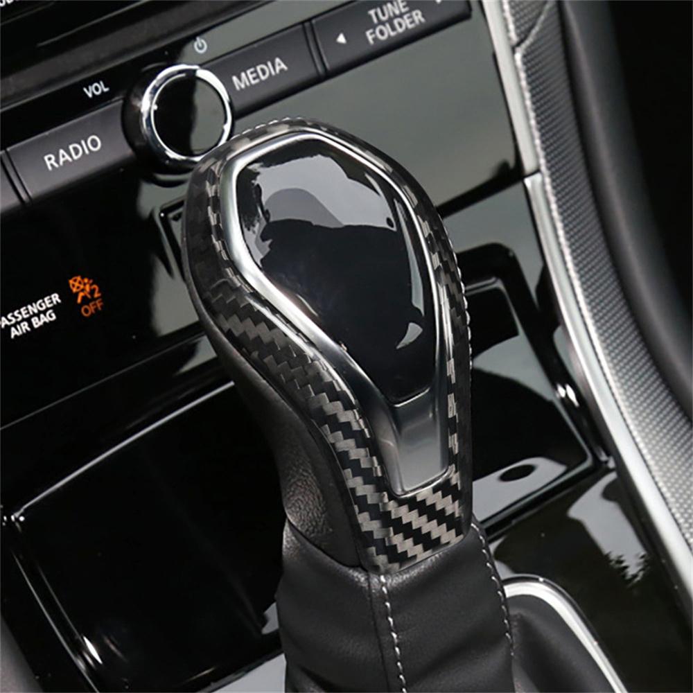 Rear Carbon Fiber Gear Shift Knob Cover Trim For Infiniti QX60 Q60 QX80 2016-22