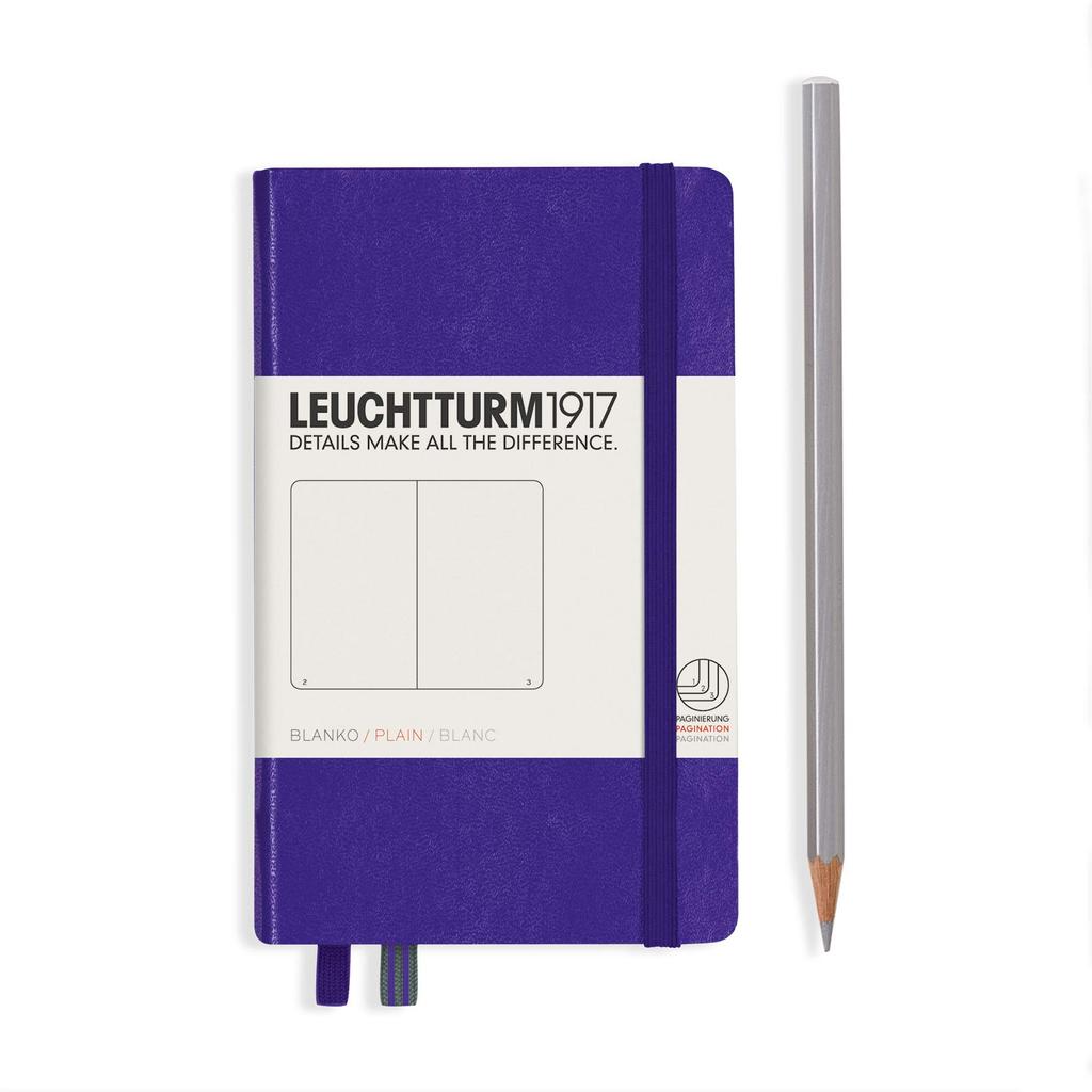 Leuchtturm A6 Notebook, Plain, Purple, 346684, Officially Imported