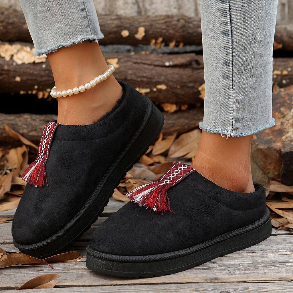 Размер 44 зимние сапоги женские зимние кашемировые теплые толстые подошвы без каблука покрытые волосами полутапочки хлопковая обувь кашемировые теплые сапоги