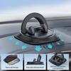 Dashboard Phone Holder 360 Degrees Rotatable Mobile Phone Stand Hands-free Navigation Car Mount with Clip-On Silicone Base