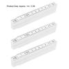 3PCS Plastic Folding Ruler White 10 Fold Foldable Measuring Stick Clear Scale Lightweigh Linear Measurement Tools Carpentry