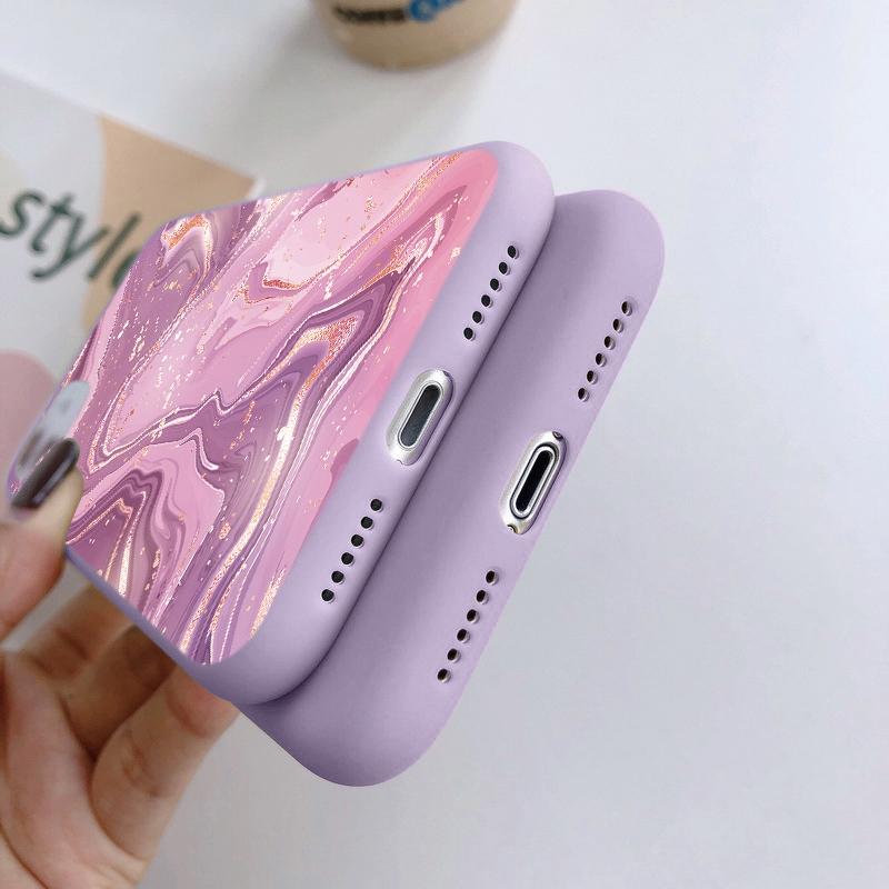 Мраморный бабочка мягкий силиконовый чехол для Samsung A55 M35 Redmi Note 13 Pro 13C 14 Xiaomi Poco C65 iPhone Huawei Honor 200 Realme Camera противоударный чехол