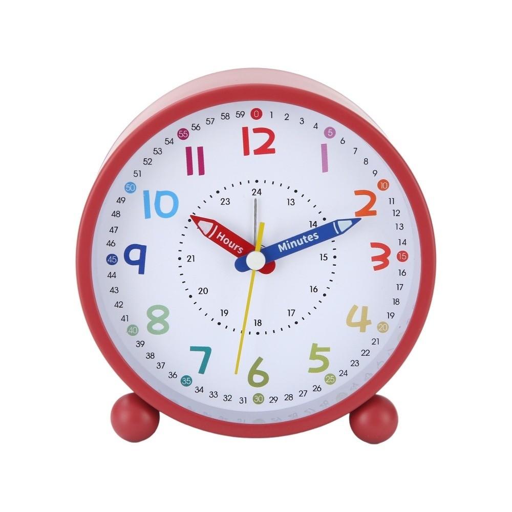 Pencil Design Children's Alarm Clock Battery Operated Time Planning Clock Bedroom Decor