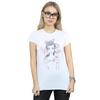 Disney Womens/Ladies Belle Lumiere Sketch Cotton T-Shirt
