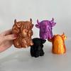 Trailer Hitch Cover Highland Cow Design Scratch Resistant Plastic Ball Cap Small Trailer Hitch Cover Funny Truck Accessory