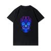 Plus Size 30 Patterns Cotton Harajuku Men T-Shirt Skull Print Tees Round Neck T Shirt Casual Tops