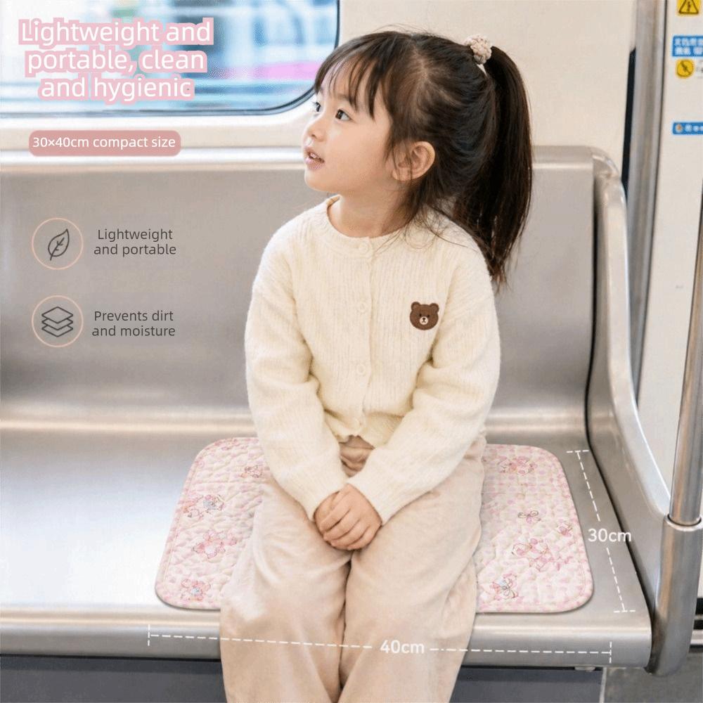 Portable Protective Seat Mat Polyester Seating Pad New Travel Seat Cover Subway Commute