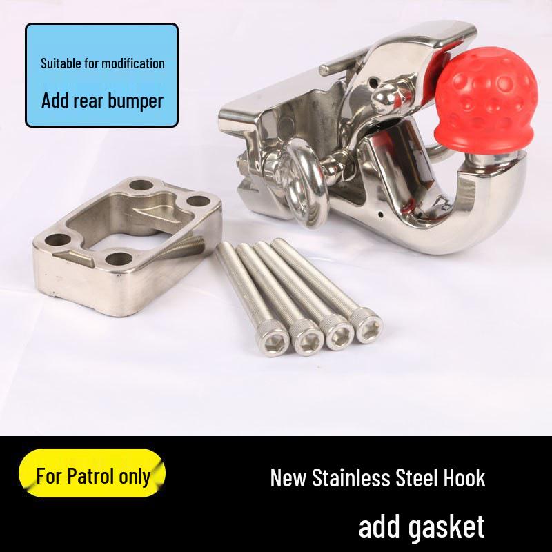 Фаркоп Nissan Patrol Y62 и быстросъемный буксировочный крюк из нержавеющей стали для Y61