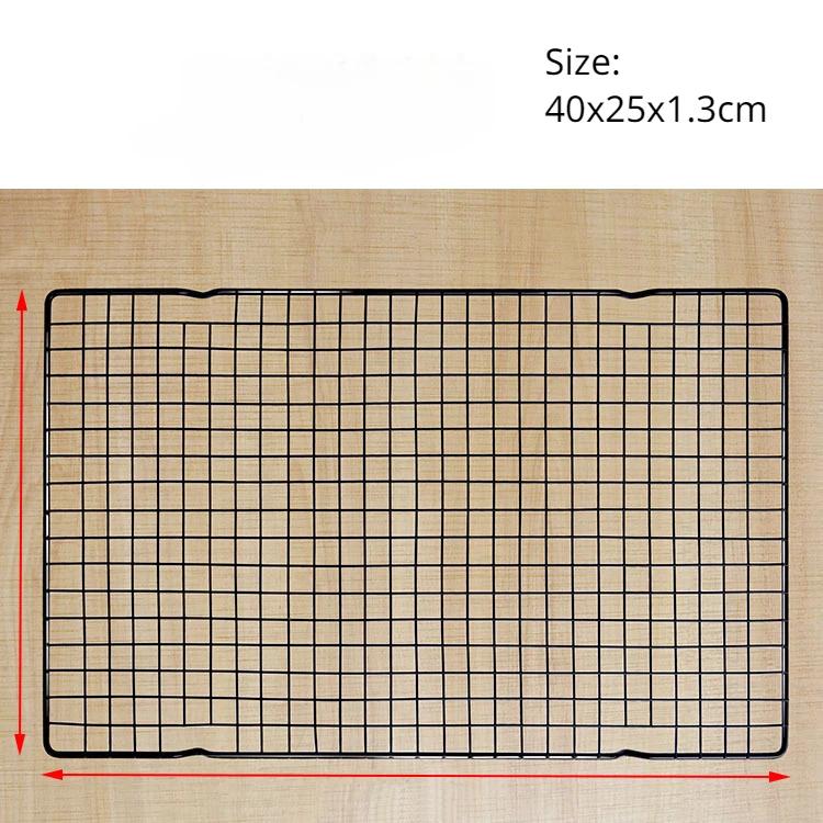 Решетка для охлаждения из нержавеющей стали, антипригарное покрытие, подставка для печенья, хлеба, торта, барбекю, яичного тарта, противень, кухонная полка