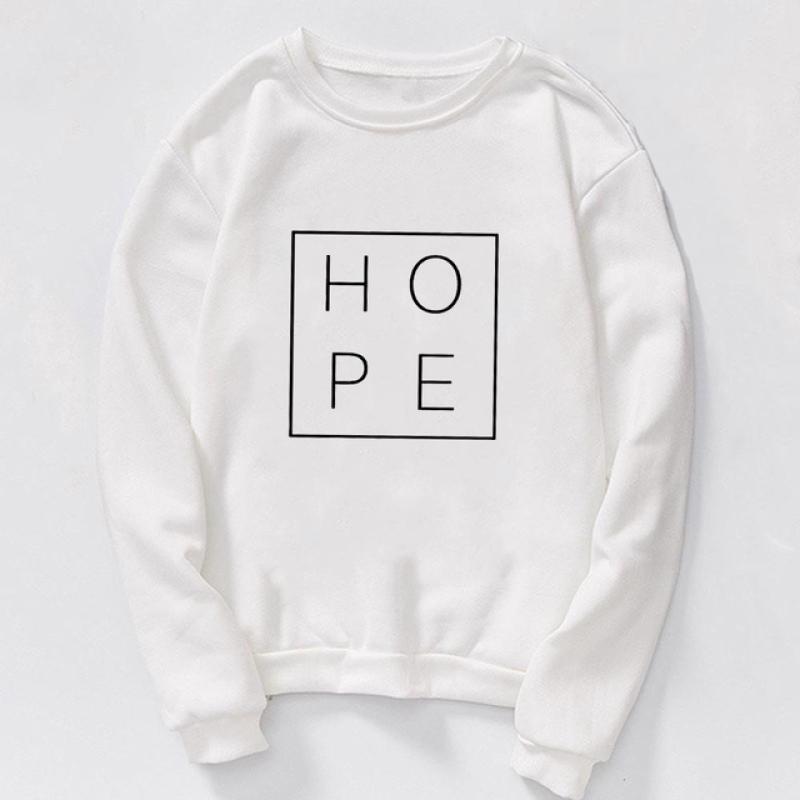 2023 Женская толстовка с принтом Иисуса Faith Over Fear Уличная одежда Осень-зима Пуловеры с круглым вырезом Harajuku Женская толстовка с капюшоном Топы Одежда