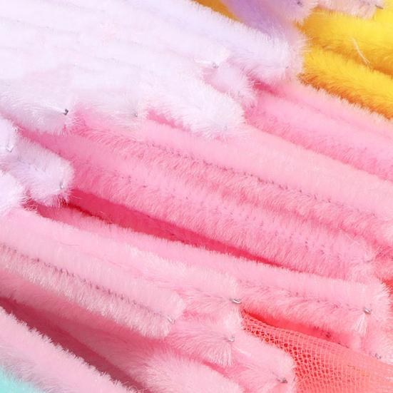 Цветные синельные палочки, Яркие цвета синельных стеблей для поделок, Цветы своими руками, Скручивающиеся синельные палочки, Творческие проекты для детей и взрослых