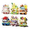 Creative Street View Series Mini Food Cart Building Blocks Toys Micro Blocks Educational Toys For Kids Gifts