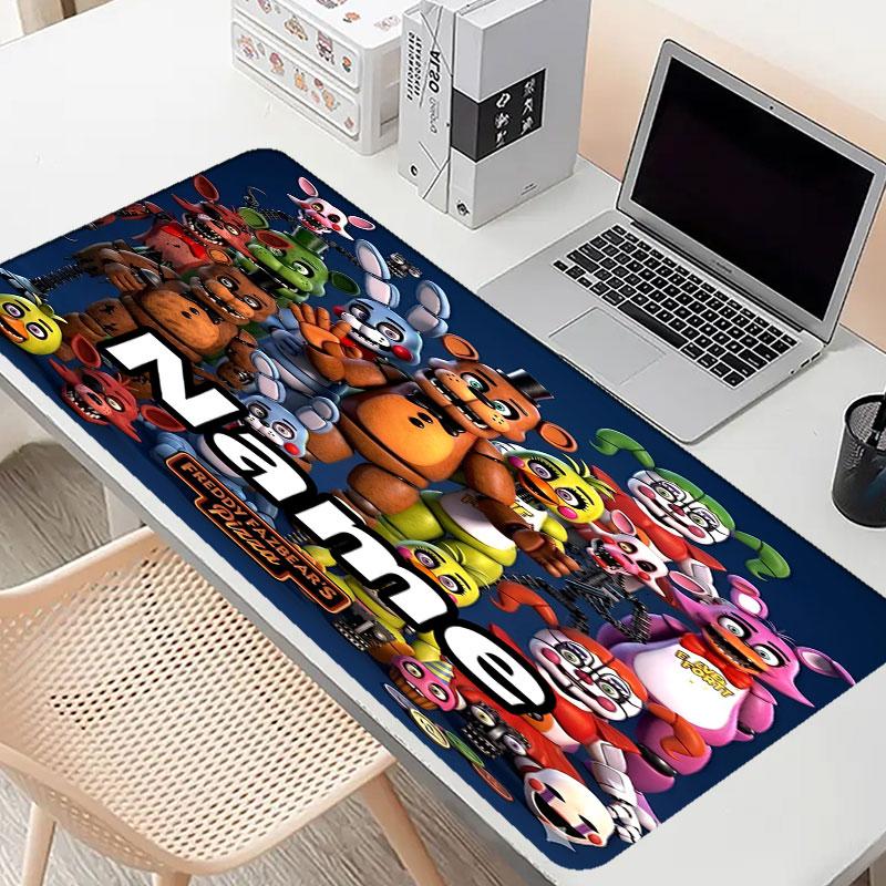 Custom Name Personalized Five Nights at Freddy's Pattern Mousepad, Laptop PC Desk Mat, Decorative Desk Mat for Home Keyboard Pad Gift