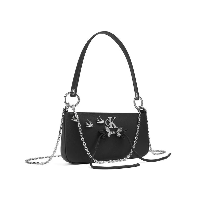 Calvin Klein shoulder bag [Customized bag] Dead wood flowers Iduo woven flower decoration commuting simple fashion swallow butterfly star track