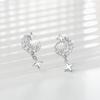 Star Moon Earrings Women's Light Luxury Temperament Niche Design Sense Sparkling Diamond Star Moon Earrings