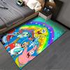 Cartoon Carpet with Rainbow Design for Kids' Room Suitable for use as an anti-slip game mat for living room and bedroom sofas