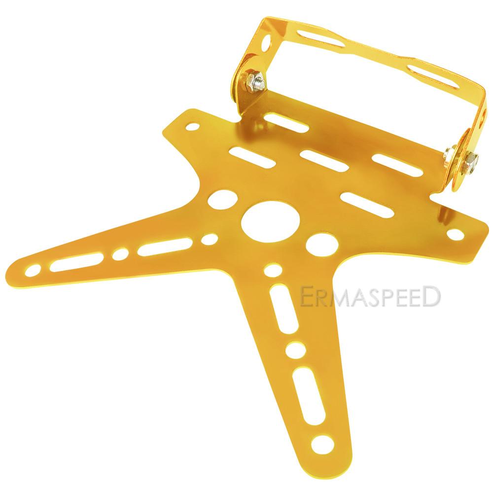 Универсальный держатель номерного знака мотоцикла из алюминиевого сплава, монтажный кронштейн, регулируемая крышка регистрационного номерного знака, мото