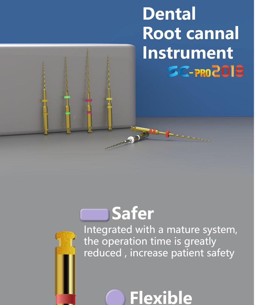 COXO SOCO SC Pro Dental Термоактивируемые корневые файлы Никель-титановые эндо-роторные файлы 21/25 мм