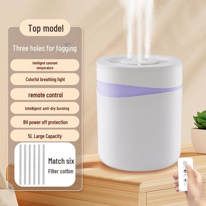 Увлажнитель воздуха двойного назначения и ночник с дистанционным управлением – бесшумное, мощное устройство для ароматерапии в спальне