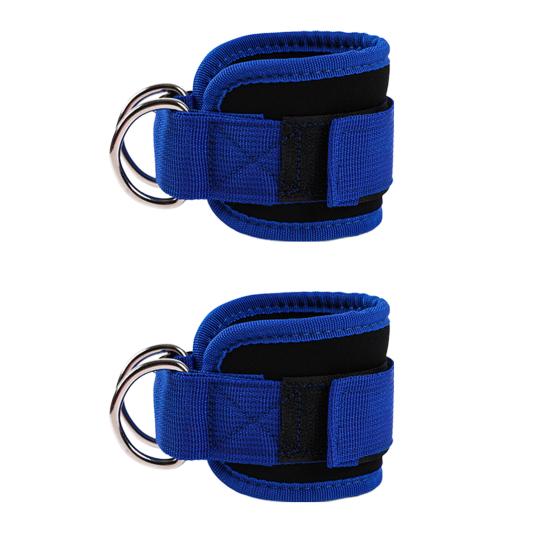 2 шт. манжеты для фитнеса на щиколотке с D-образным кольцом, регулируемые для мужчин и женщин, упражнения на бедра, силовые тренировки, эспандер, аксессуары, ремни на щиколотке, тренировки в домашнем спортзале