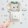 Cute Giraffe Bear Elephant Star Switch Sticker Kid Baby Bedroom Decoration Self-adhesive Home Decor Wallpaper Child Wall Decals