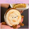 Chinese Plush Hamburger Toy Keychain Pendant Bag Decoration Kids Gifts 12cm