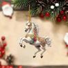 Horse Pendant Minimalist Style Jewelry Horse Acrylic Pendant Keychain 2d Car Mirror Charm Ornament Equestrian Bag for Horse