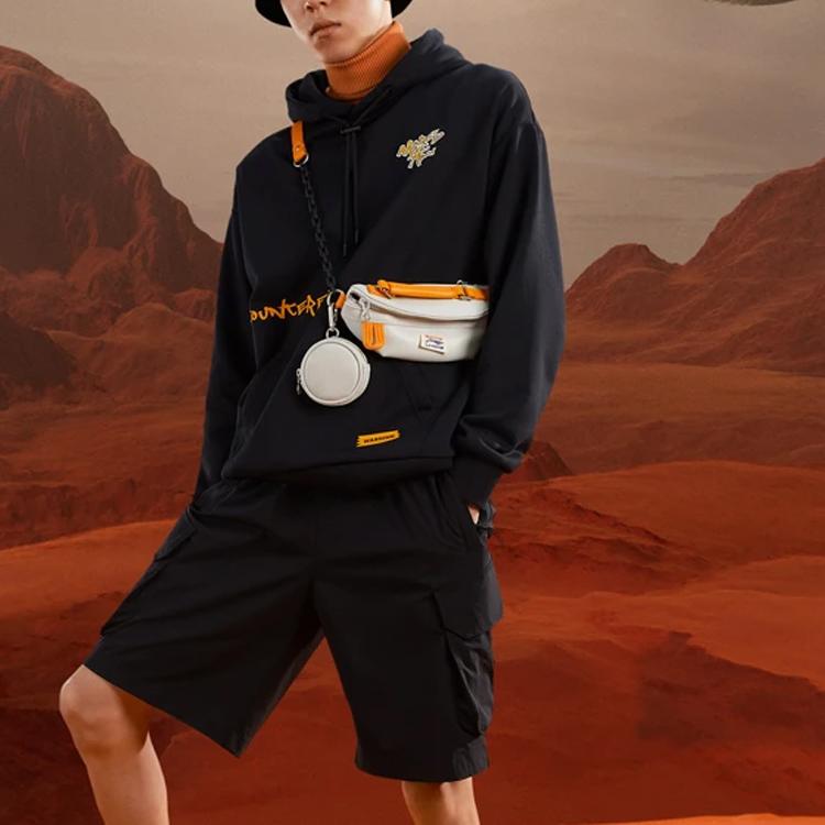 Свитшот из коллекции спортивной моды Li Ning, унисекс, черный, AWDRD69-1