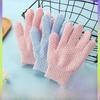 Нейлоновые двухсторонние перчатки для ванны - Отшелушивающее полотенце на пять пальцев