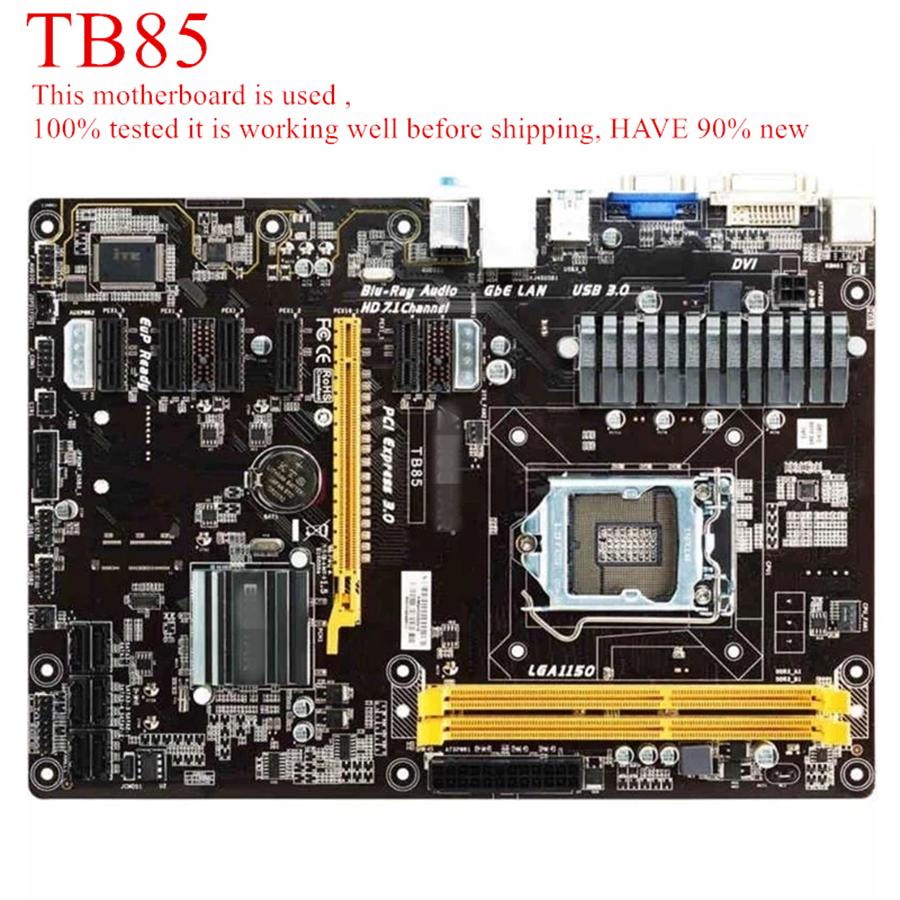 Б/у TB85 LGA1150 DDR3 16 ГБ Майнинг USB3.0