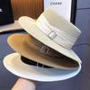 Seaside Outing Beach Hat Children 2025 New Summer Sunscreen Sun Hat Celebrity Style Advanced Sense Flat Top Straw Hat